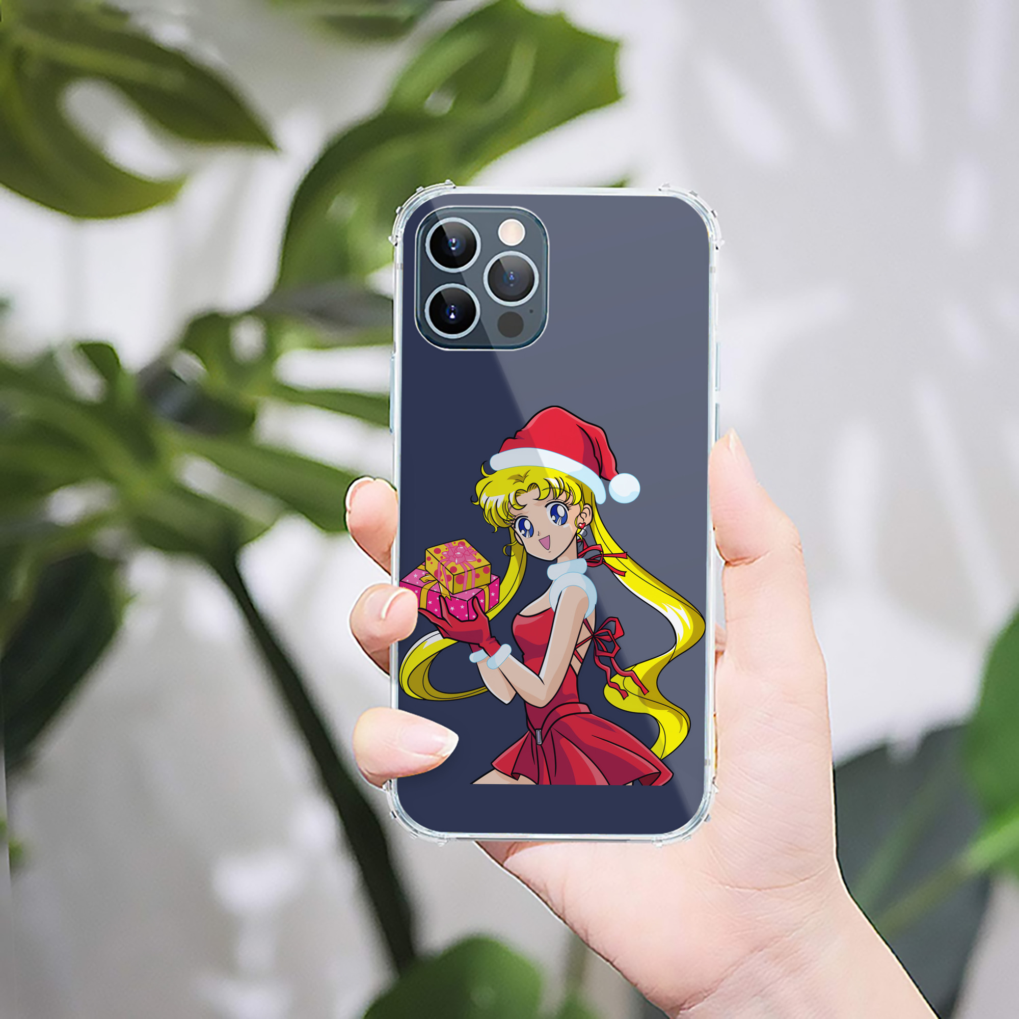 （画像用） 美少女戦士セーラームーン 月野 うさぎ つきの うさぎ Sailor Moon Tsukino Usagi 【iPhone 12シリーズ対応】透明スマホケース（クリアソフトケース）